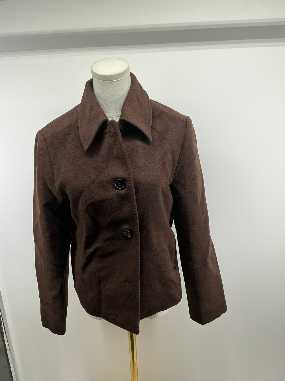 Wool Cashmere Short Coat